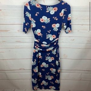 Boden | Blue Floral Angeline Jersey Dress